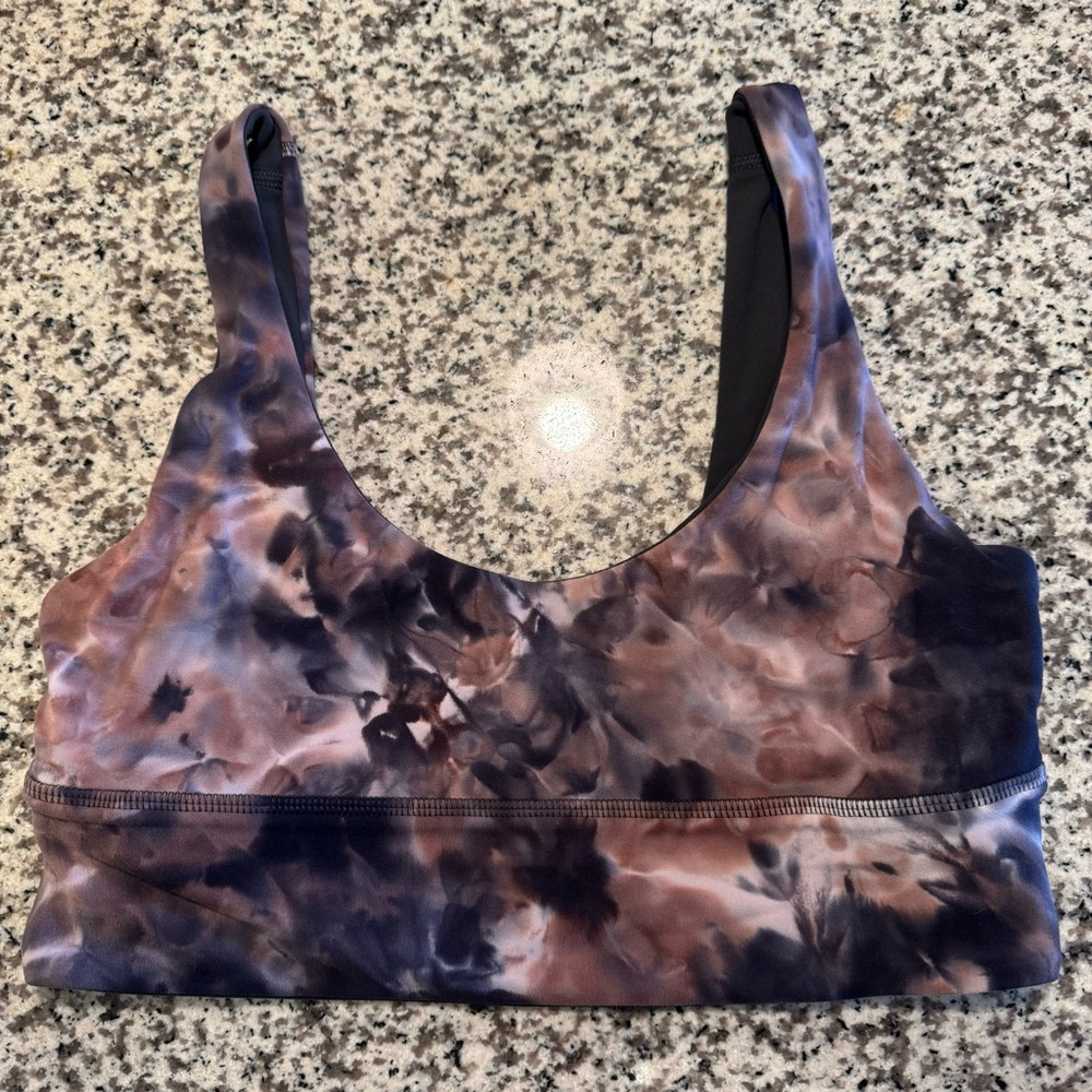 Lululemon Align Reversible Bra - Diamond Dye Smokey Topaz/Graphite Grey - Size 8